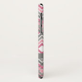 Pijl Tribal Roze Grijs Gepersonaliseerd Patroon Case-Mate iPhone Case (Achterkant/links)