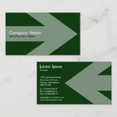 Pijl v2 - Donkergroen Visitekaartje (Voorkant / Achterkant)