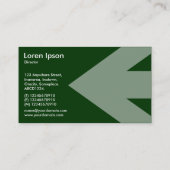 Pijl v2 - Donkergroen Visitekaartje (Achterkant)