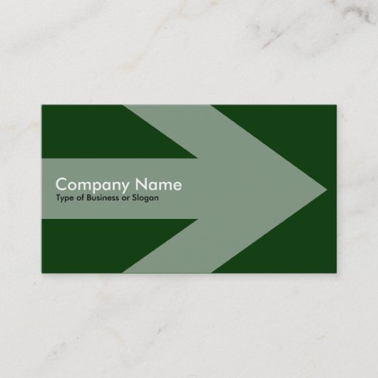 Pijl v2 - Donkergroen Visitekaartje (Voorkant)