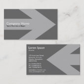 Pijl v2 - Grijs Visitekaartje (Voorkant / Achterkant)