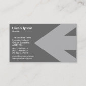 Pijl v2 - Grijs Visitekaartje (Achterkant)
