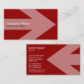 Pijl v2 - Maroon Visitekaartje (Voorkant / Achterkant)