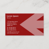 Pijl v2 - Maroon Visitekaartje (Achterkant)