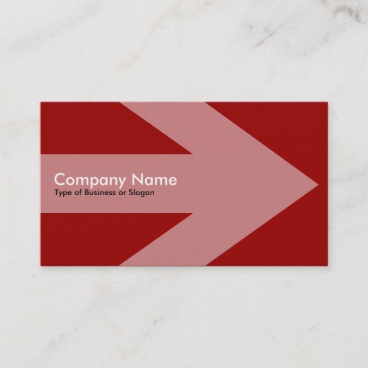 Pijl v2 - Maroon Visitekaartje (Voorkant)