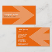 Pijl v3 (licht Oranje) - Oranje FF6600 Visitekaartje (Voorkant / Achterkant)