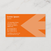 Pijl v3 (licht Oranje) - Oranje FF6600 Visitekaartje (Achterkant)