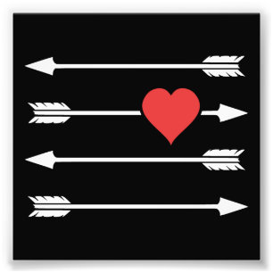 Pijl-Valentijnsdag Cupid Foto Afdruk