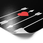 Pijl-Valentijnsdag Cupid Foto Afdruk (Hoek)