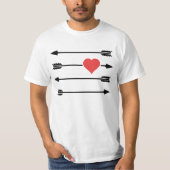 Pijl-Valentijnsdag Cupid T-shirt (Voorkant)