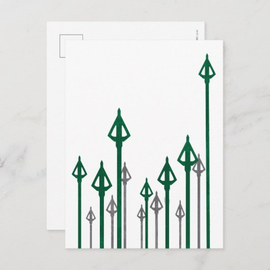 Pijl | Verticale pijlen Grafisch Briefkaart (Voorkant / Achterkant)