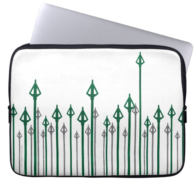 Pijl | Verticale pijlen Grafisch Laptop Sleeve (Voorkant)