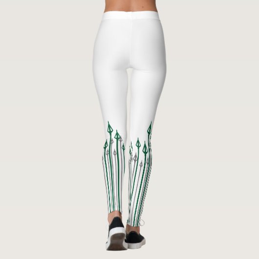 Pijl | Verticale pijlen Grafisch Leggings (Achterkant)