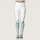 Pijl | Verticale pijlen Grafisch Leggings (Voorkant)