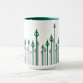 Pijl | Verticale pijlen Grafisch Mok (Midden)