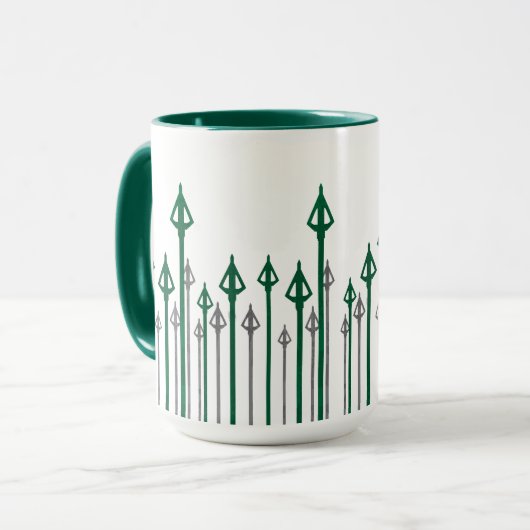 Pijl | Verticale pijlen Grafisch Mok (Voorkant links)