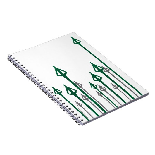 Pijl | Verticale pijlen Grafisch Notitieboek (Rechterzijde)