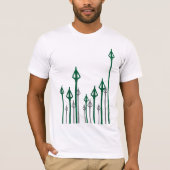 Pijl | Verticale pijlen Grafisch T-shirt (Voorkant)