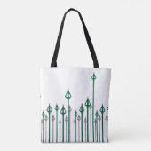 Pijl | Verticale pijlen Grafisch Tote Bag (Achterkant)
