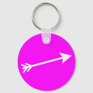 Pijl Wit 15deg Het MUSEUM Zazzle Gifts Sleutelhanger