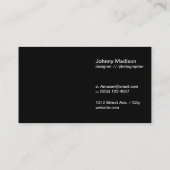 Pijl | Zwart Visitekaartje (Achterkant)