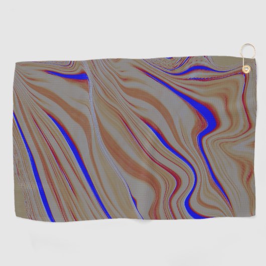 Pijlblauwe rimpels tussen lagen cement verbrand golfhanddoek (Horizontaal)