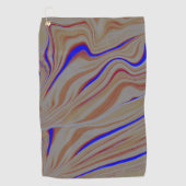 Pijlblauwe rimpels tussen lagen cement verbrand golfhanddoek (Voorkant)