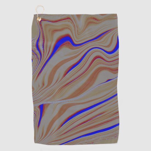 Pijlblauwe rimpels tussen lagen cement verbrand golfhanddoek (Voorkant)