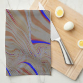 Pijlblauwe rimpels tussen lagen cement verbrand theedoek (Quarter Fold)