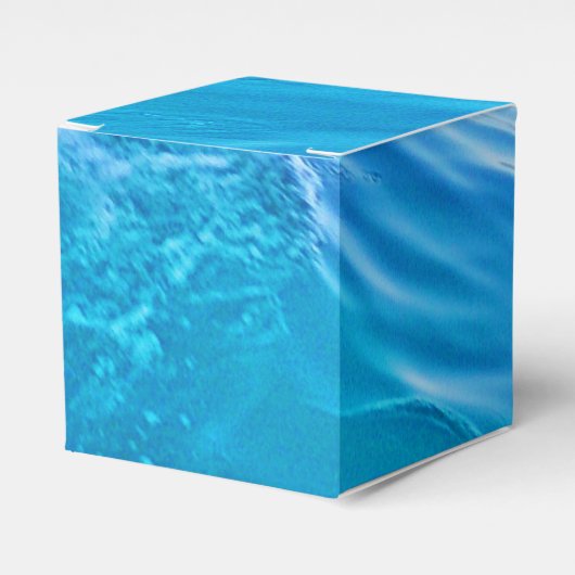 Pijlblauwe watergolf bedankdoosjes (Voorkant Zijde)