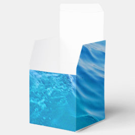 Pijlblauwe watergolf bedankdoosjes