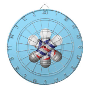 Pijlboard Blauwe Kapper Paal Kappers Dartbord