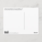 Pijlboten in de winter briefkaart (Achterkant)