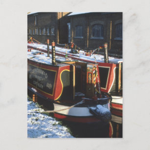 Pijlboten in de winter briefkaart