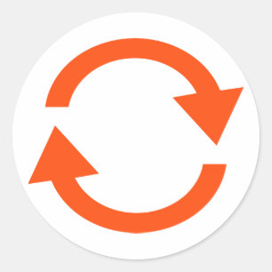 Pijlcirkel Ronde Sticker