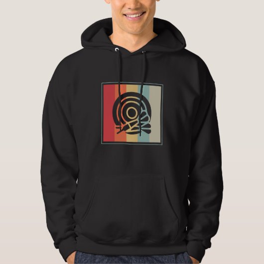 Pijldoel Dart Bord Doelwit Hoodie (Voorkant)
