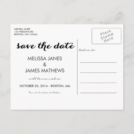  pijlen | Bewaar de datum aankondiging (Achterkant)