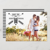  PIJLEN BEWAAR DE DATUM FOTO AANKONDIGING (Voorkant / Achterkant)