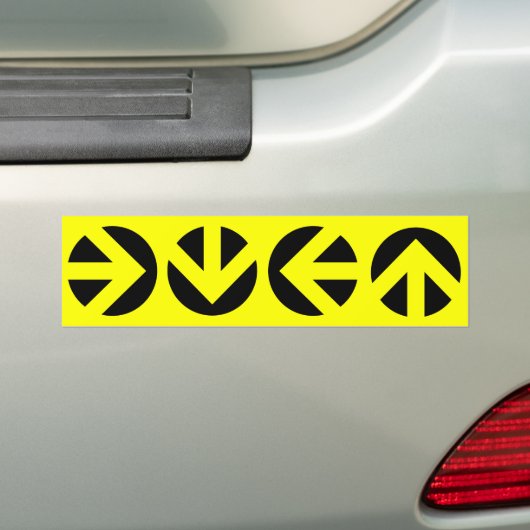 pijlen. bumpersticker (Op auto)