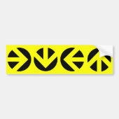 pijlen. bumpersticker (Voorkant)