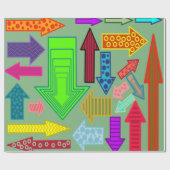 Pijlen Cadeaupapier (Vlak)