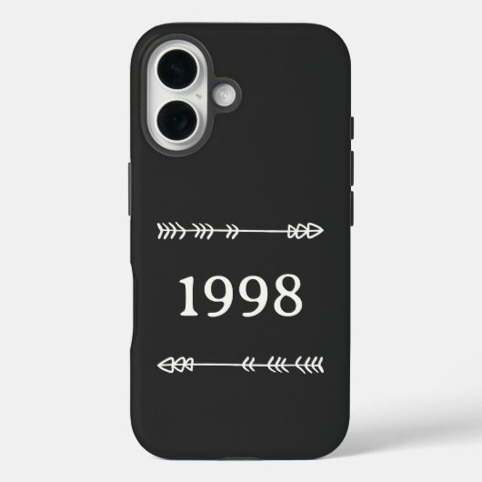 Pijlen, cirkel en uw nummer of jaar Case-Mate iPhone case (Achterkant)