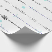 Pijlen cirkelen randen cadeaupapier (Hoek)