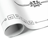 Pijlen cirkelen randen cadeaupapier (Rol Hoek)