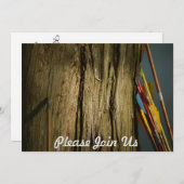 Pijlen die op de bosbouw lopen kaart (Voorkant / Achterkant)