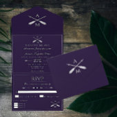 Pijlen en Monogrammen bruiloft | PAARS All In One Uitnodiging