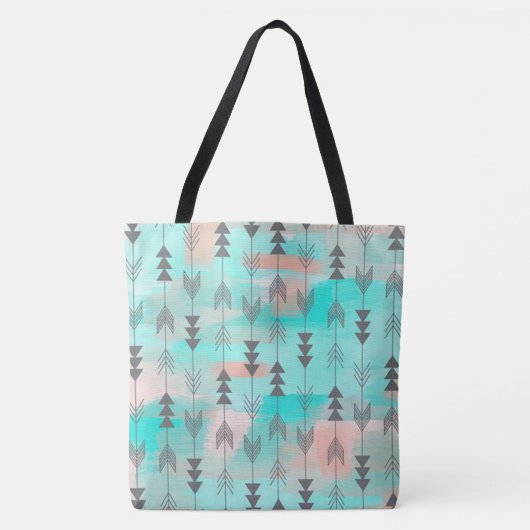 Pijlen en Waterverf Tote Bag (Voorkant)