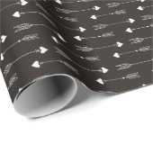 Pijlen, harten, abstract  patroon. cadeaupapier (Rol Hoek)
