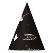 Pijlen, harten, abstract patroon. feesthoedjes (Links)