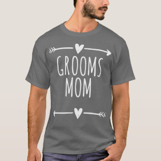 Pijlen Hartjes Grappige Bruidegom Moeder T-shirt